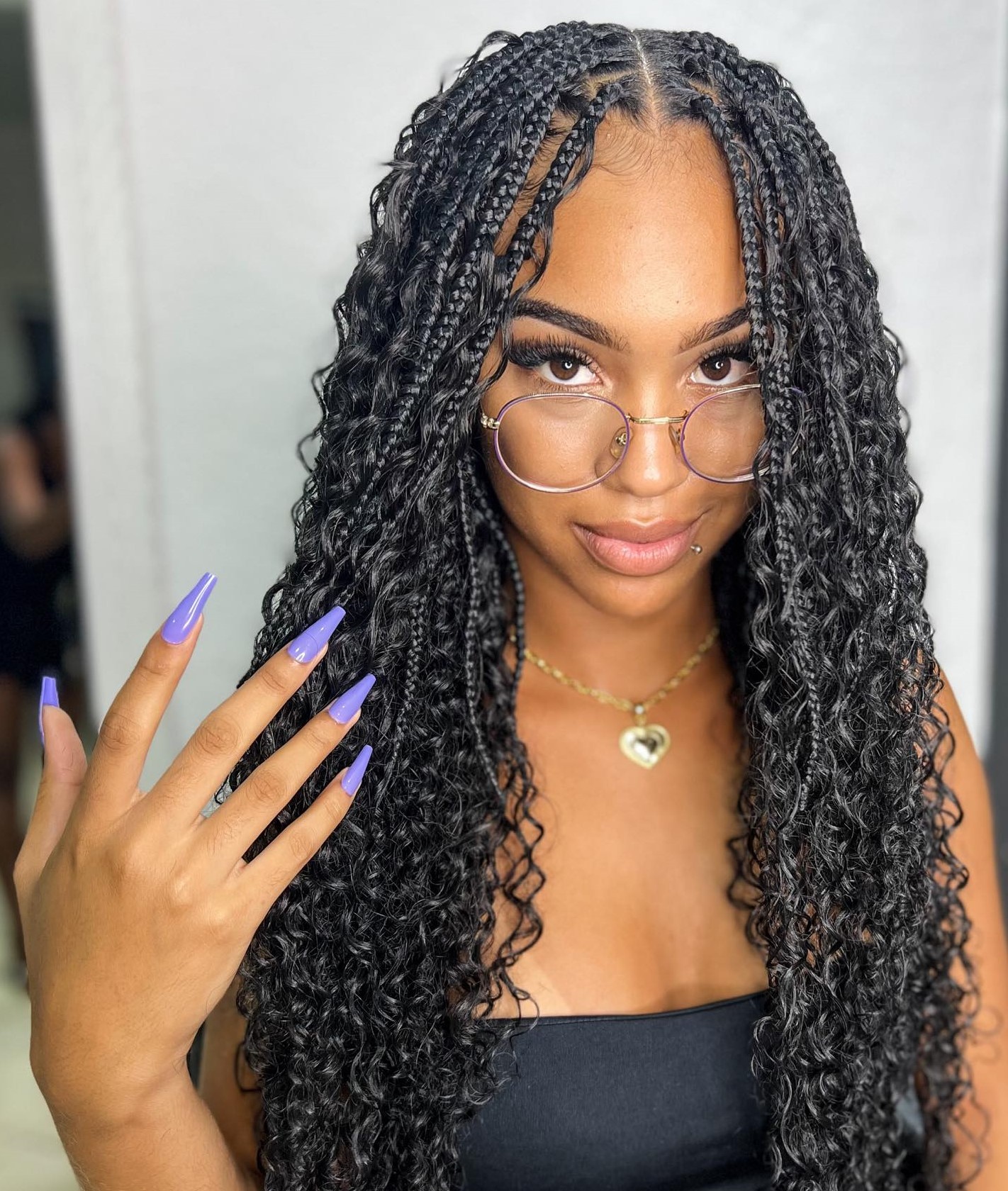 49 alt natural curly hairstyle with box braids name criouloshair